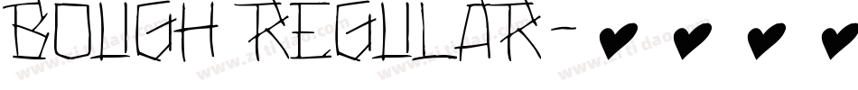 bough regular字体转换